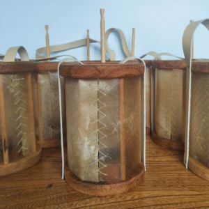 Lanterne médiévale ronde à coulisse, fabrication artisanale