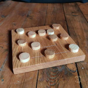 Mérelle de 6 – plateau à deux carrés